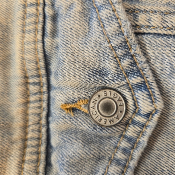 American Eagle Outfitters Womens Sherpa Lined Denim Jacket Blue Size Medium - Picture 10 of 14